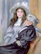 Pierre-Auguste Renoir Portrait of Berthe Morisot and daughter Julie Manet, oil painting
